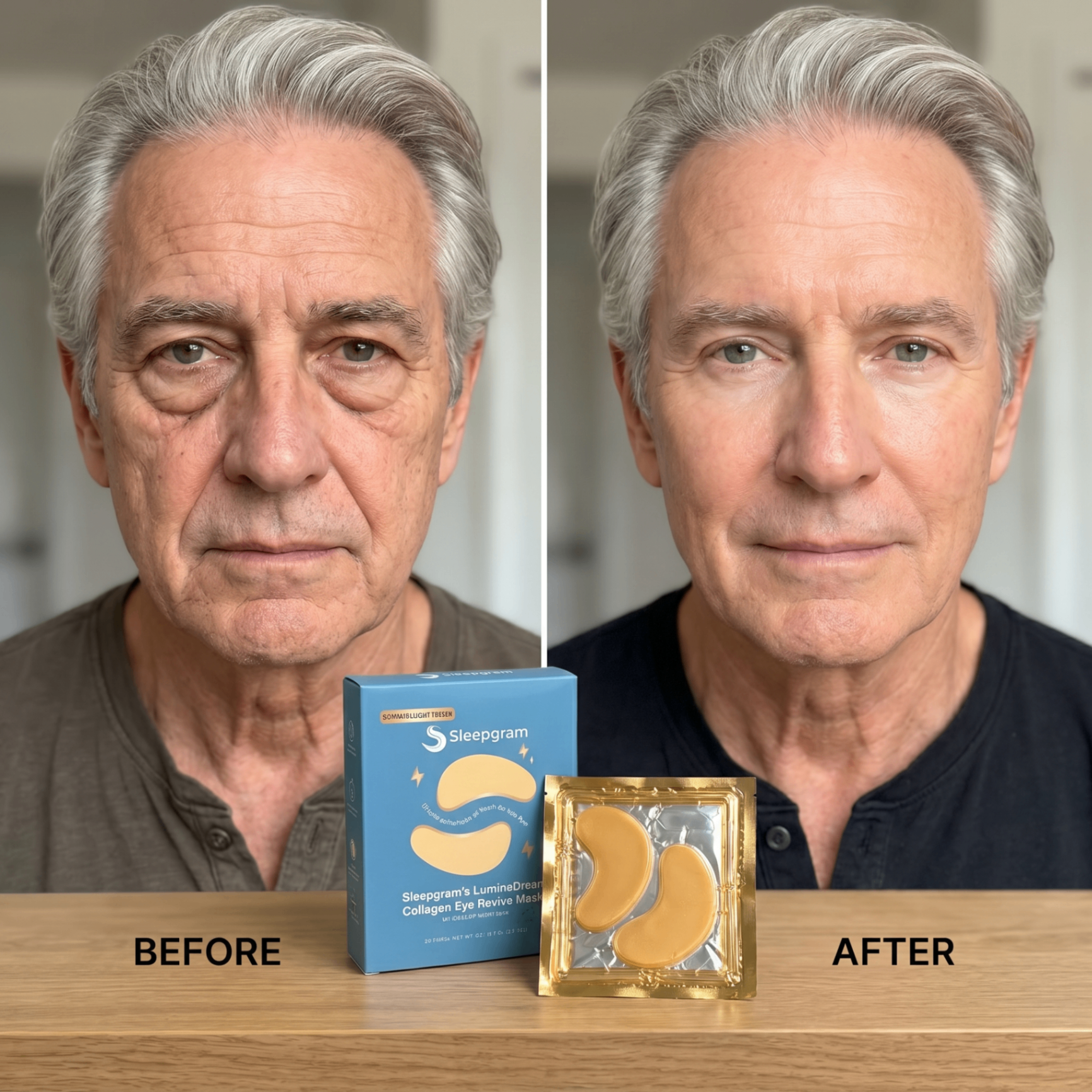 Robert D. before and after using LuminaDream